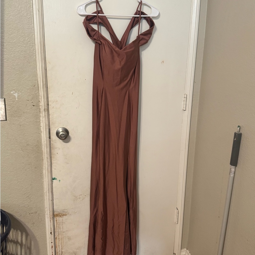 Night Way Collections Chocolate Maxi Dress